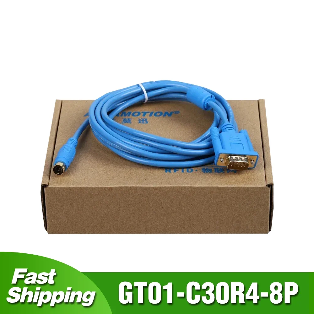 GT01-C30R4-8P For Mitsubishi FX Series PLC Programing Cable Mitsubishi F940/F920 GOT1000 HMI Touch Panel 2M 3M 5M