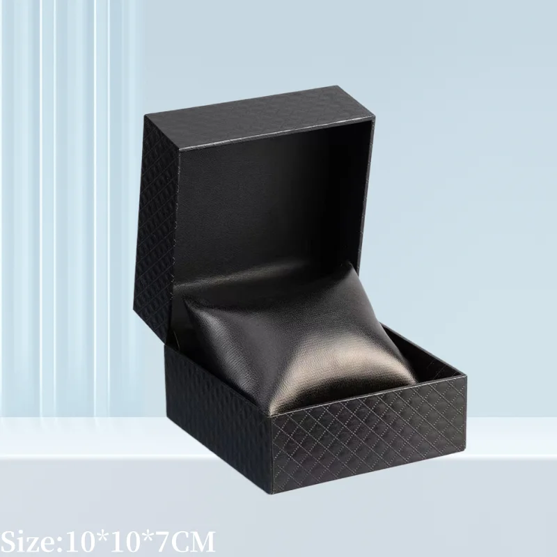 Black Red Plastic Transport Watch Display Storage Box for Catier Omg Men Women Travel Portable Holiday Gift Watch Box No Logo