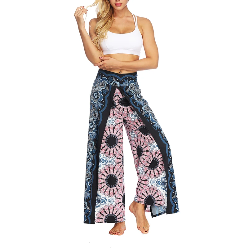 

Womens Loose Yoga Pants Floral Print Wide Leg Trousers Long Stretch Pants Loose Palazzo Trousers Sweatpants Harlan Pants