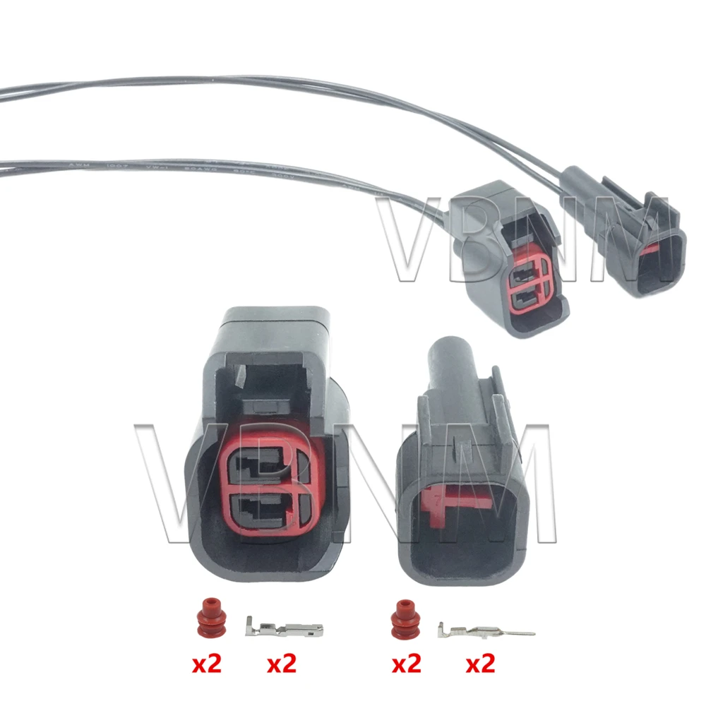 2 Pin 7283-5967-30 Car ABS Sensor Plug EV1 To EV6  Air Conditioning Fuel Injector Connector Methanol Retrofit Plug for Ford