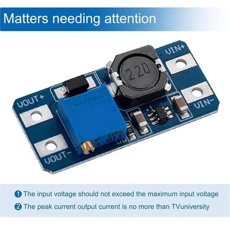 Adjustable DC-DC Boost Converter,2A Module, 20 PCS Voltage Regulation Board, Input Voltage 2V- 24V, Output 5V- 28V-AA26