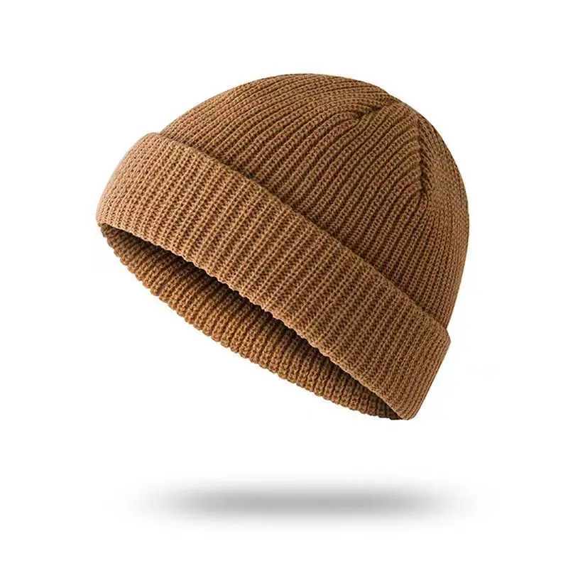 Knitted Hat for Men & Women Caps Wool Fashion Simple Warm Skullies Beanies Solid Autumn Winter Beanie Cap Trendy Style, image 13
