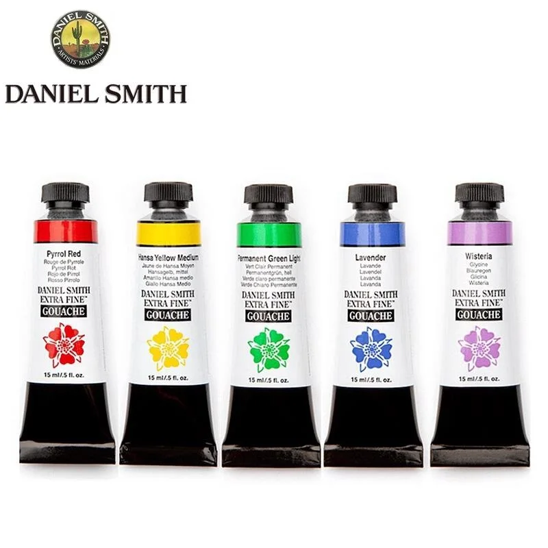 Daniel Smith Original Natural Mineral Extra Fine Watercolor Piant 15ml Paint Tube Acuarelas Painting Artists Drawing Supplies