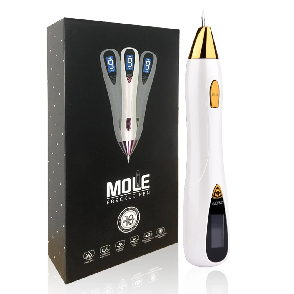 Mole Removal Pen Sweep Spot Wart Corn Dark Remover LCD Professional 9 Speed Skin Care Salon Beauty Tool