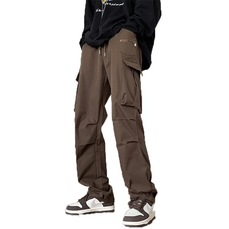 Men's autumn windproof and waterproof high street trendy American workwear pants paired with assault jackets