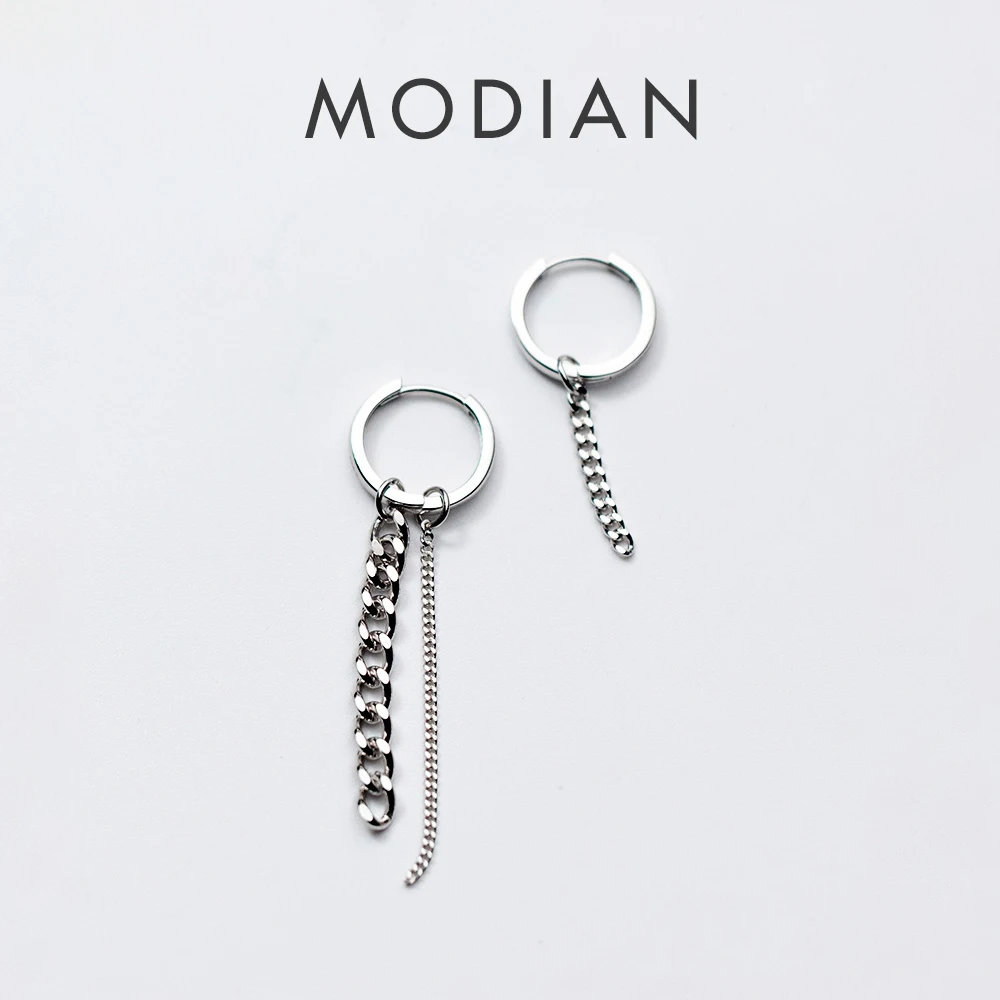 

Modian Elegant Tassel Round Dangle Earrings Fashion 925 Sterling Silver Swing Sparkling Charm Dangle Earring For Women Jewelry