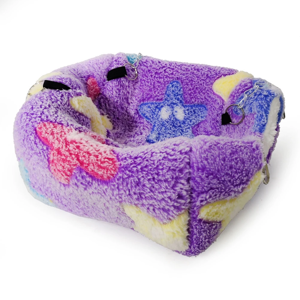 

Hanging Pet Hammock Bed For Hamster Squirrel Small Animals Cozy Warm Nest Winter Sleeping Portable Couch Chair Mountable