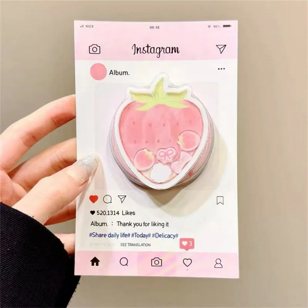 

Полуничная магнитная ручка для телефона Magsafe Tok Griptok, подставка для iPhone, забавный складной держатель для беспроводной зарядки