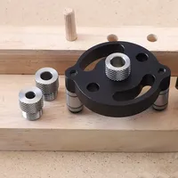 6/8/10mm Vertical Pocket Hole Jig Self Centering Dowelling Jig Hole Puncher Locator Drill Guide for Woodworking Carpentry Tools