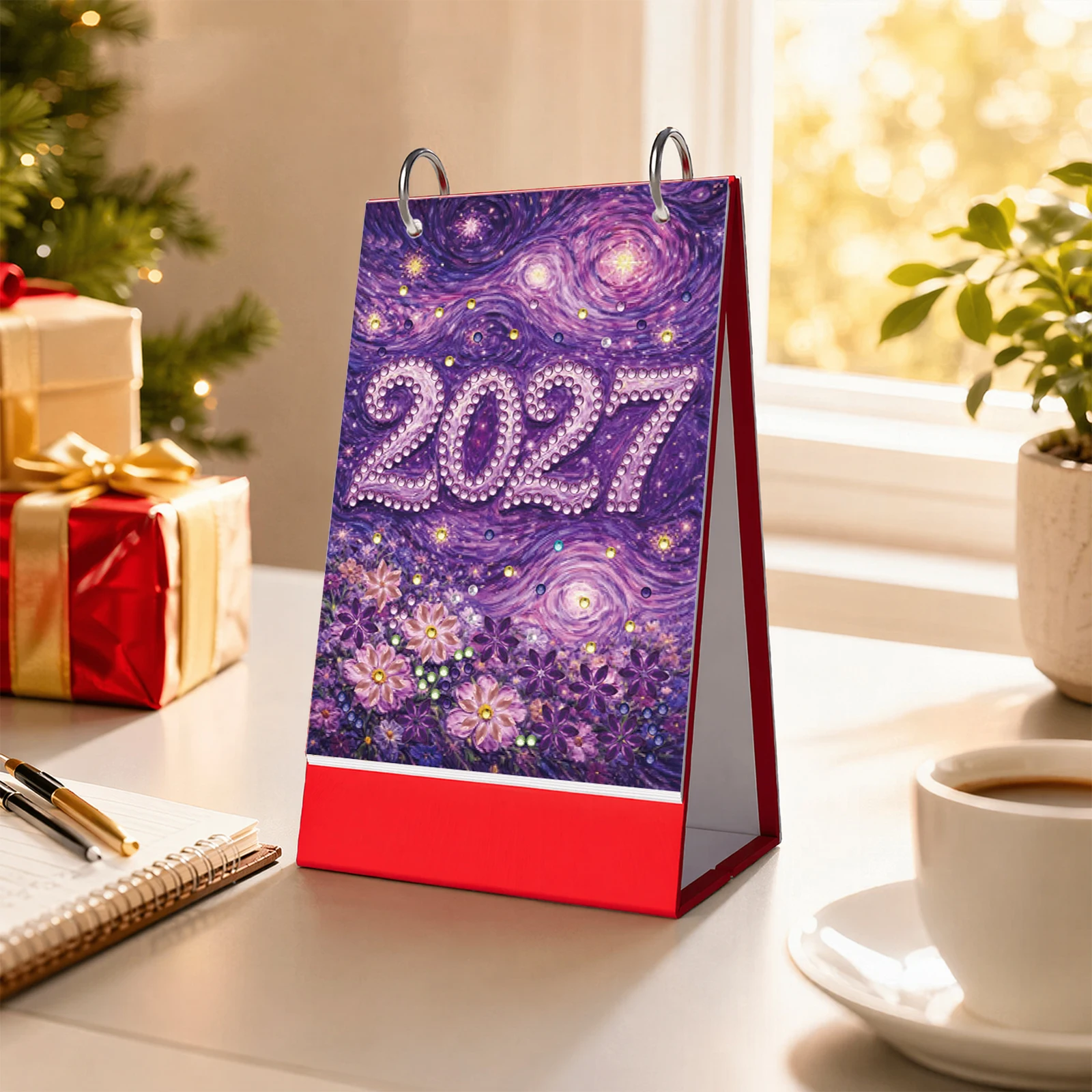 Kalender Meja Bulanan Diamond - Resin Art Table Top ulasan dan harga