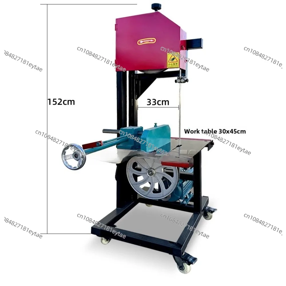 Mini Desktop Band Saw Machine Wire Saw for Metal Wood Log Cutting Curve Home Use