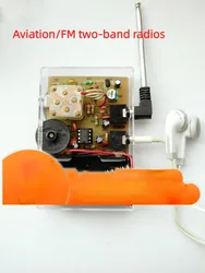 FM Aviation Two Band Radio Kit Electronic Kit Diy Parts Assembly Explosion Models