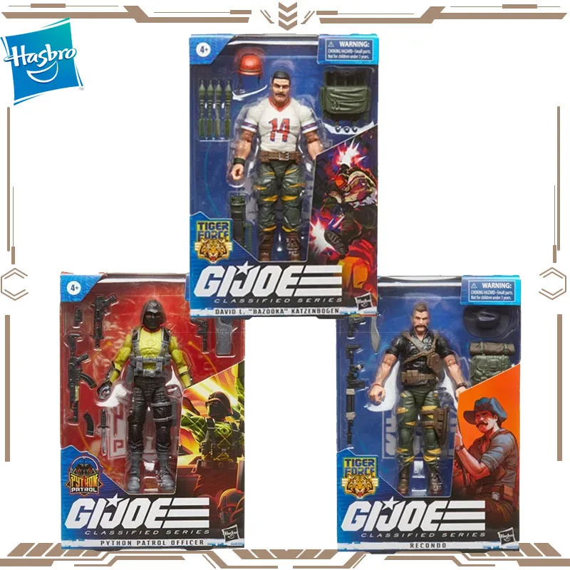 En existencia Hasbro GI. Joe Tiger Force Series Bazooka Python Patrol oficial Recondo figuras de acción de juguete para niños regalo coleccionable