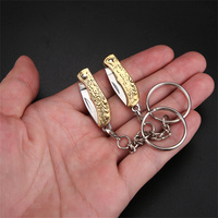 Stainless Steel Knife Pendant Portable Keychain Utility Knife Edc Folding Knife Mini Portable Cutter Tool For Camping Courier