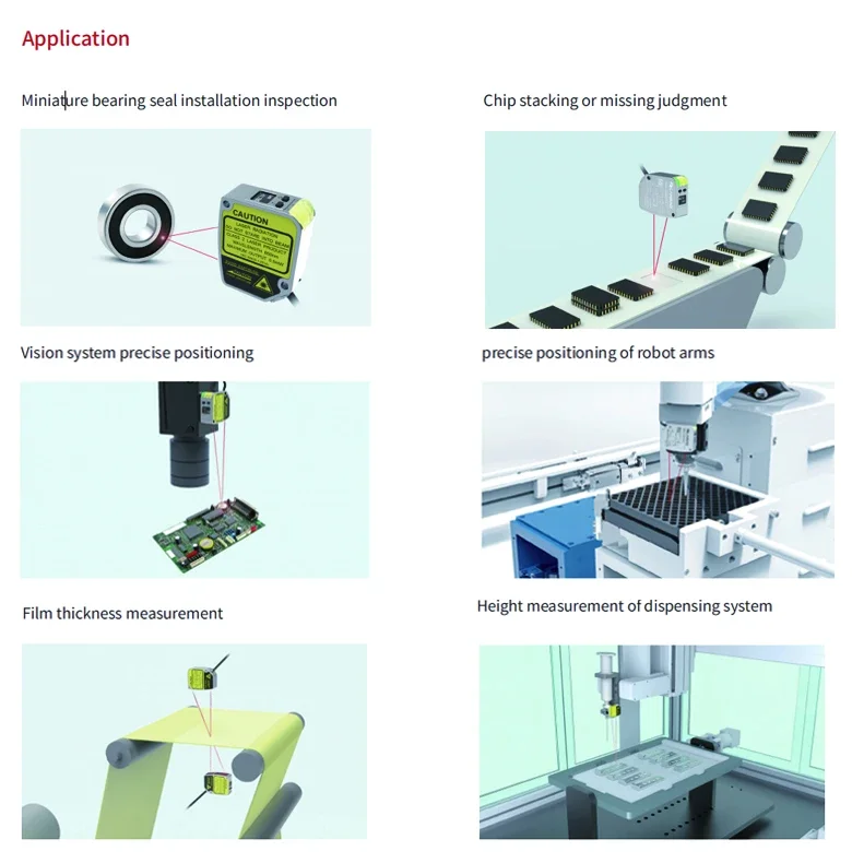 Lanbao 85mm Sensor De Desplazamiento 30vdc Standard Laser Displacement Sensor