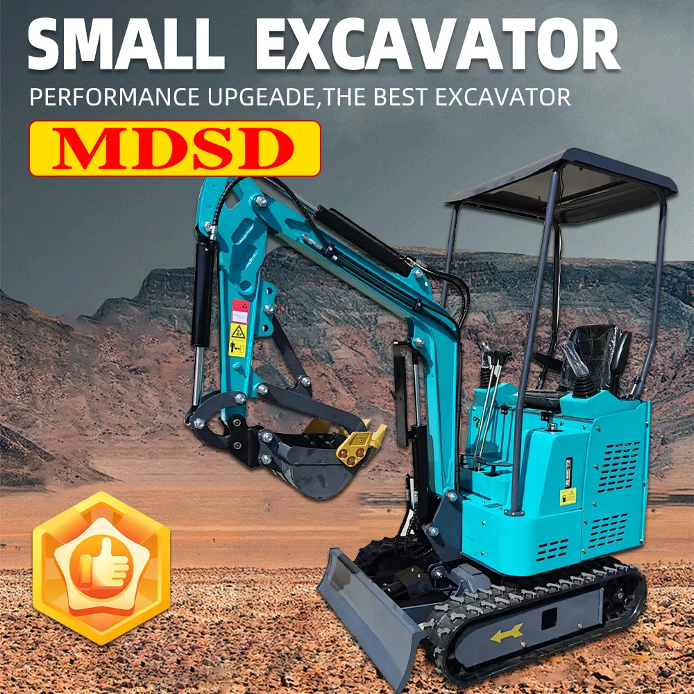 Frete grátis miniescavadeira diesel de 1,5 toneladas miniescavadeira epa euro 5 motor pomar personalizado pequena escavadeira com acessórios