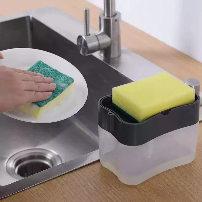 Kitchen Dishwashing Liquid Dispenser With Automatic Dispensing Box And Press-Type Dispensing