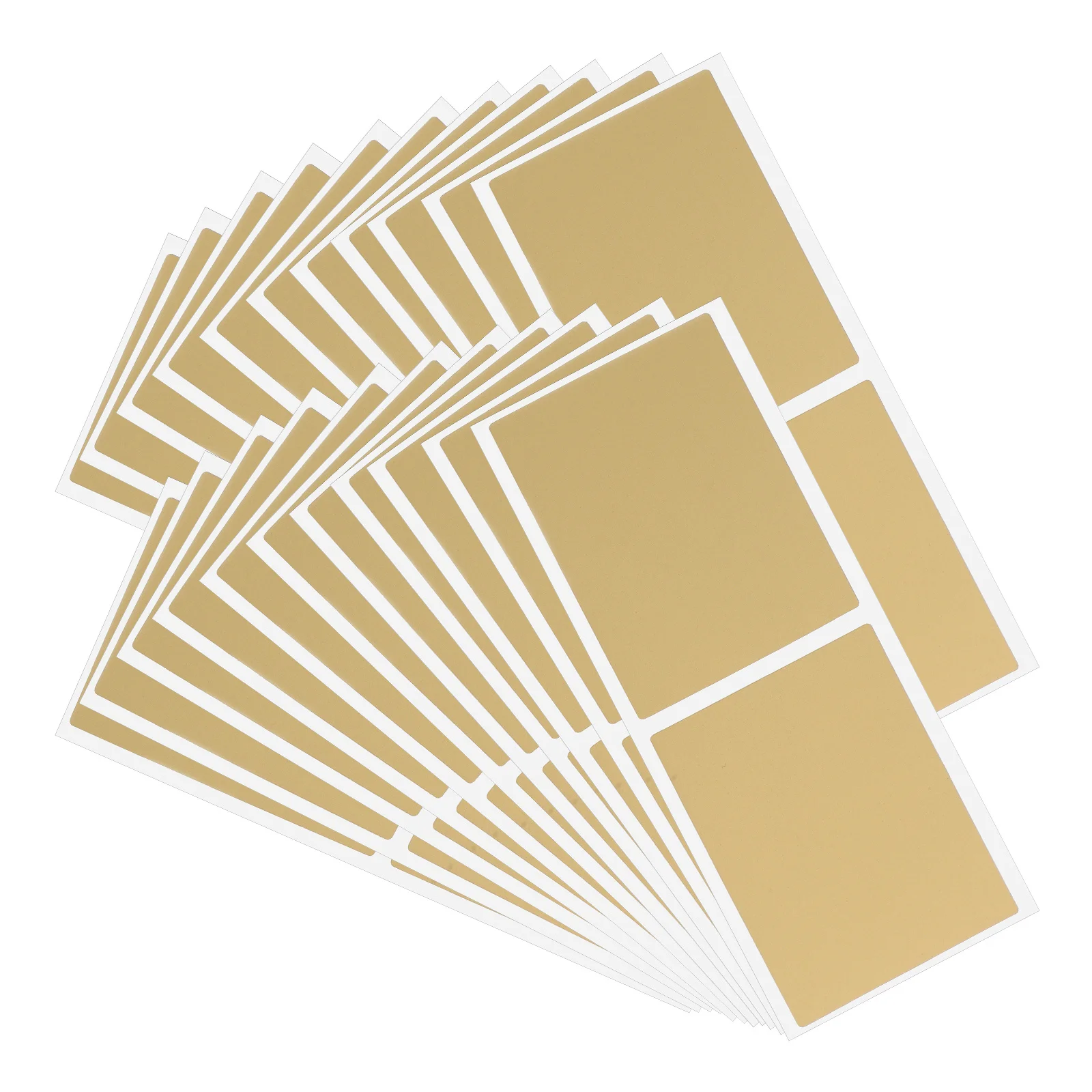 

50Pcs Gold Coated Scratch Cards Rectangle Surprise Hidden Prize Card for Greeting Holiday Game Reward Use