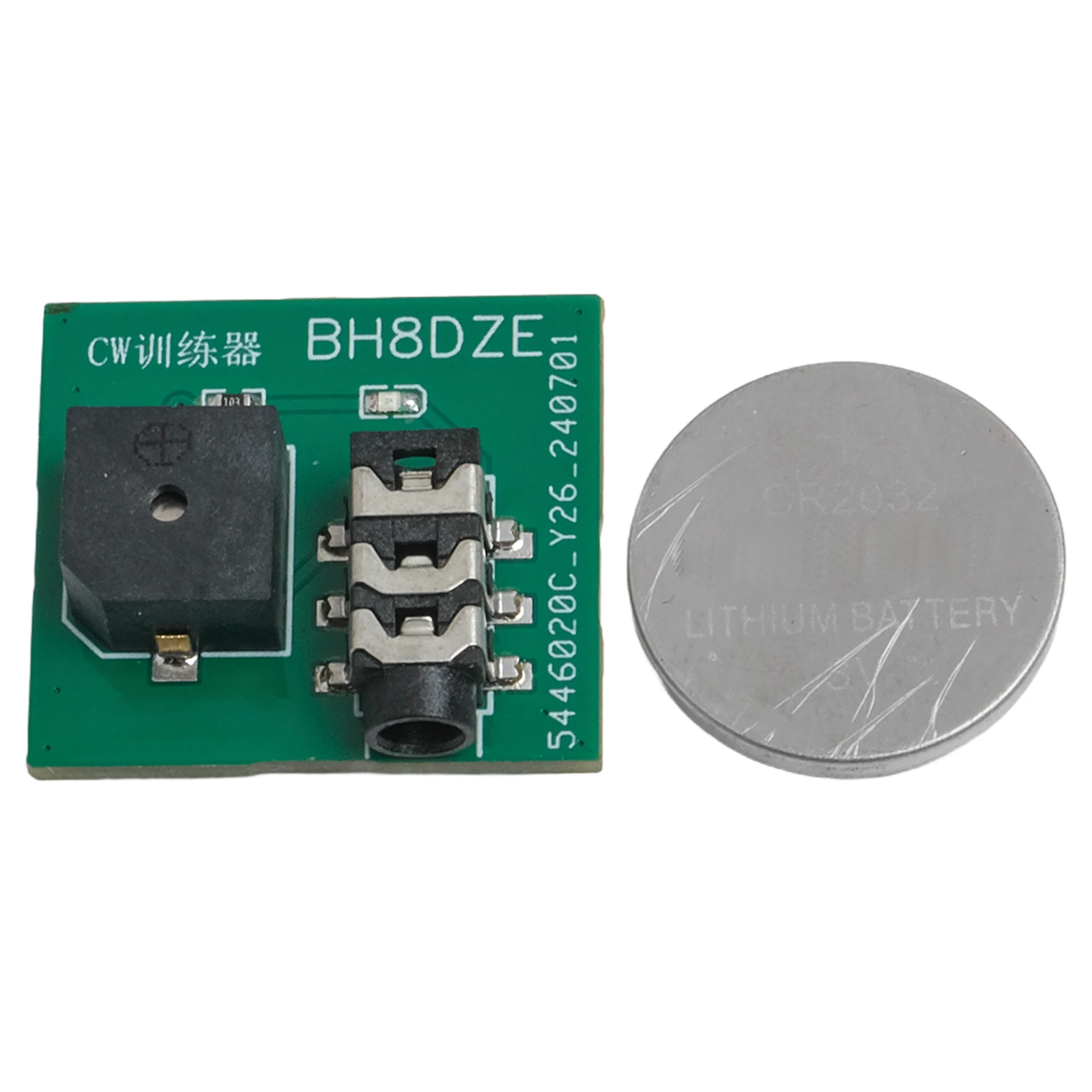 AL-344 For Cw Trainer Hand Key Exerciser Button Oscillator Automatic Key Controller With Green LED Light And Buzzer Sound For