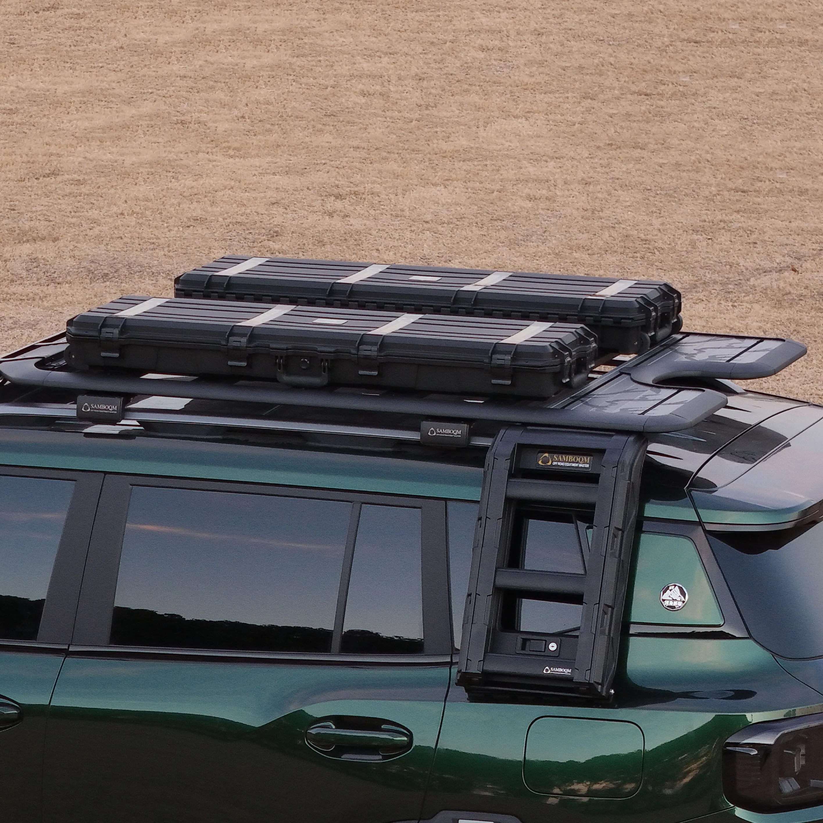 Auto Heavy Duty 48L Hard Shell Roof Top Mount Car Storage Travel  Roof Rack Box Cargo Carrier