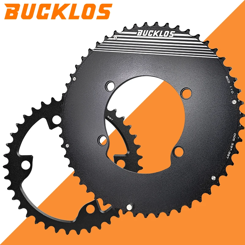 BUCKLOS 110BCD Chainring for Ultegra 105 Road Bike Chainwheel for R7000 R8000 R9100 110 BCD 50-34T 52-36T 53-39T for SHIMANO