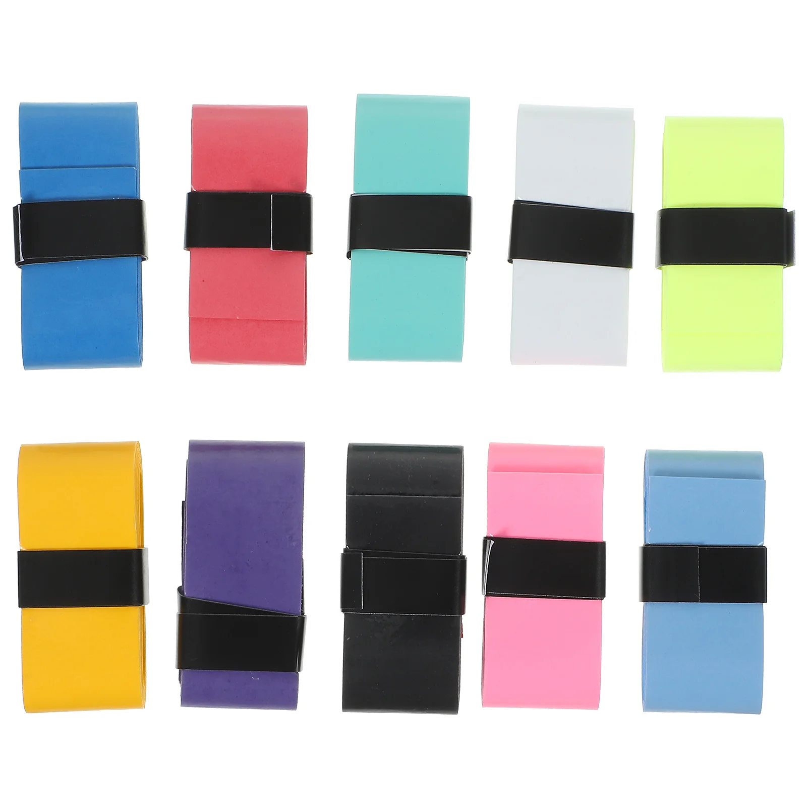 10 قطعة المضادة للانزلاق مضرب شريط لحام العصابة بولي Material المواد ماصة Overgrip الفرقة تنس الريشة مضرب بيسبول مقبض التفاف