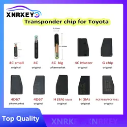 XNRKEY For Toyota CorollaCamry original/Aftermarket Auto Transponder Car Key Chip 4D67 4C ID4C G 72 H 8A 128bit WS21-00 PCF7930/