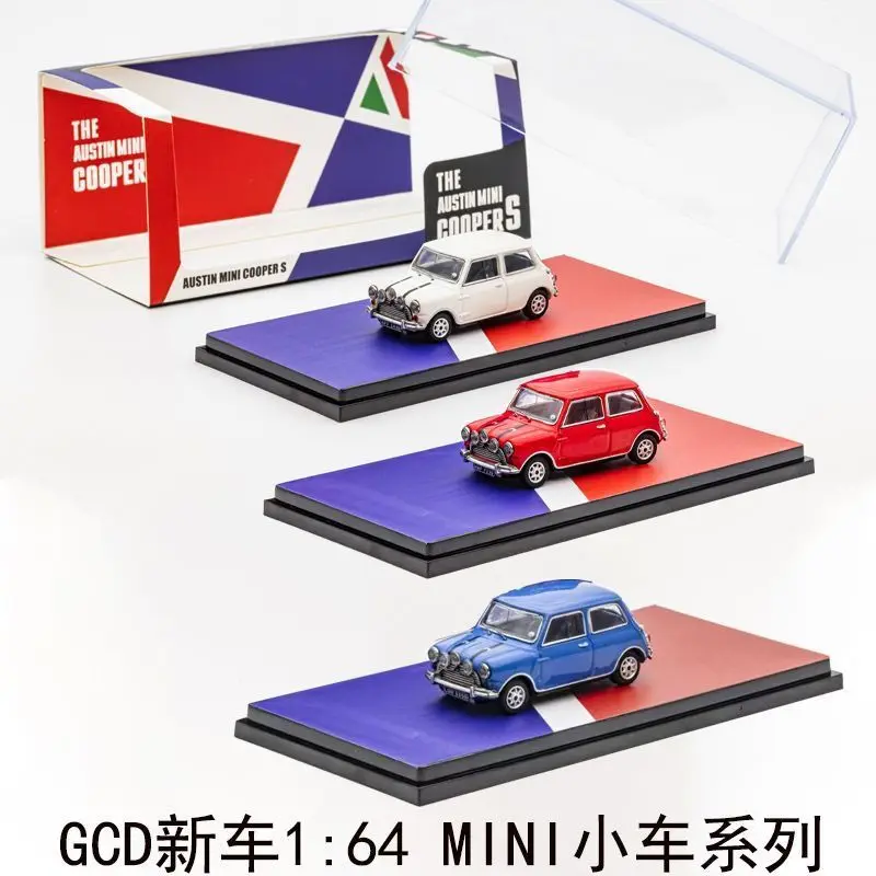 

GCD 1:64 Solid Color Mini MINI Classic White, Red, Blue Body, Alloy Car Model