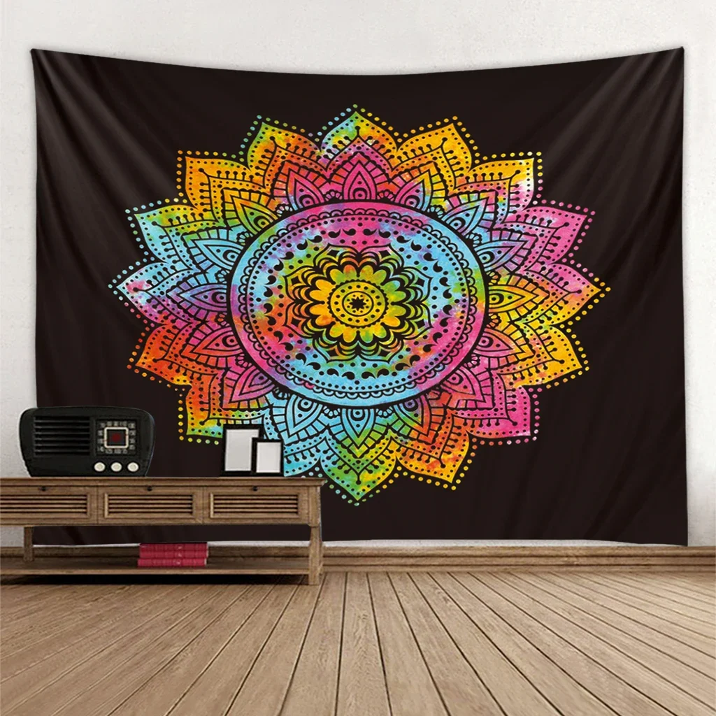 Magical Circle of King Solomon Big Tapestry Wall Hanging White Tapestries Dorm Wall Art Yoga Mat Home Decor Wall Carpet