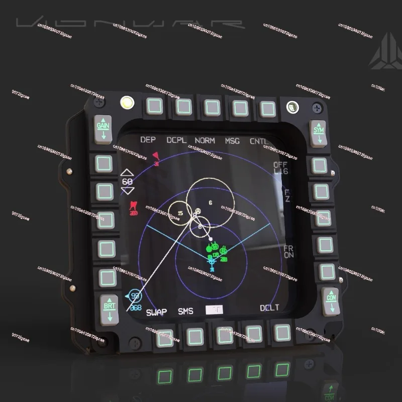 

For DCS or Falcon BMS of instruments such as F16 cockpit simulation flight MFD