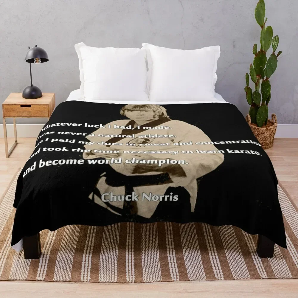 

Chuck Norris Vintage Champion Throw Blanket manga Beautifuls Bed covers Blankets