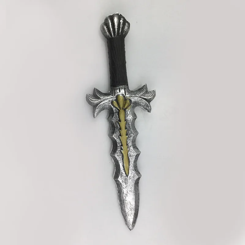 39cm Halloween Simulation Safety Small Dagger Knife Sword Weapon Pu Foam Cosplay Performance Props Equipment