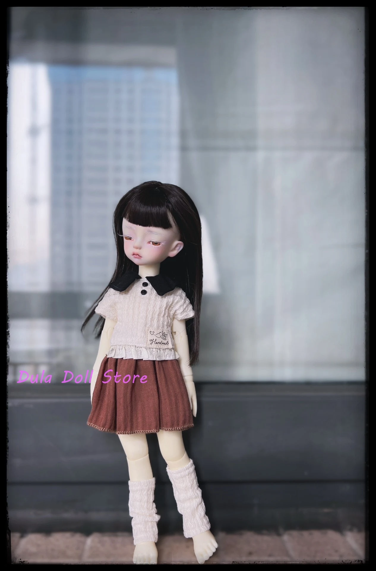 Dula ตุ๊กตาเสื้อผ้าชุดเสื้อแจ็คเก็ตลายสก๊อตกระโปรงสั้นเสื้อกันหนาวกางเกงชุด Blythe Qbaby ob24 ob22 Azone JerryB 1/6 ตุ๊กตา Bjd