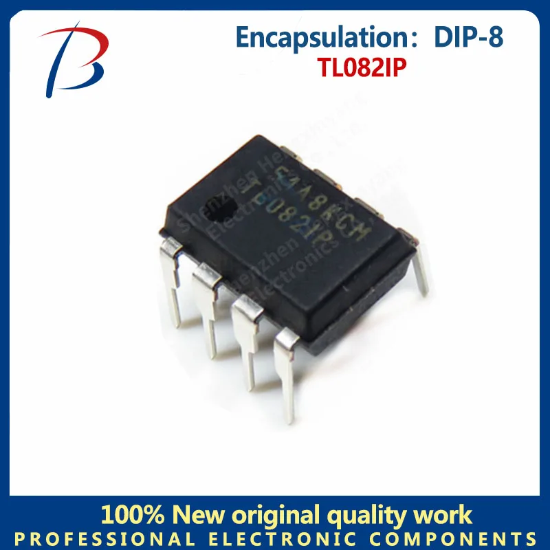 

5pcs TL082IP Silkscreen TL082IP in-line DIP-8 bipolar output operational amplifier