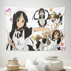 Anime Wall Hanging Tapestry Japan Kawaii New K ON! Room Decor Aesthetic Decorative Cartoon Photo Background Cloth Table