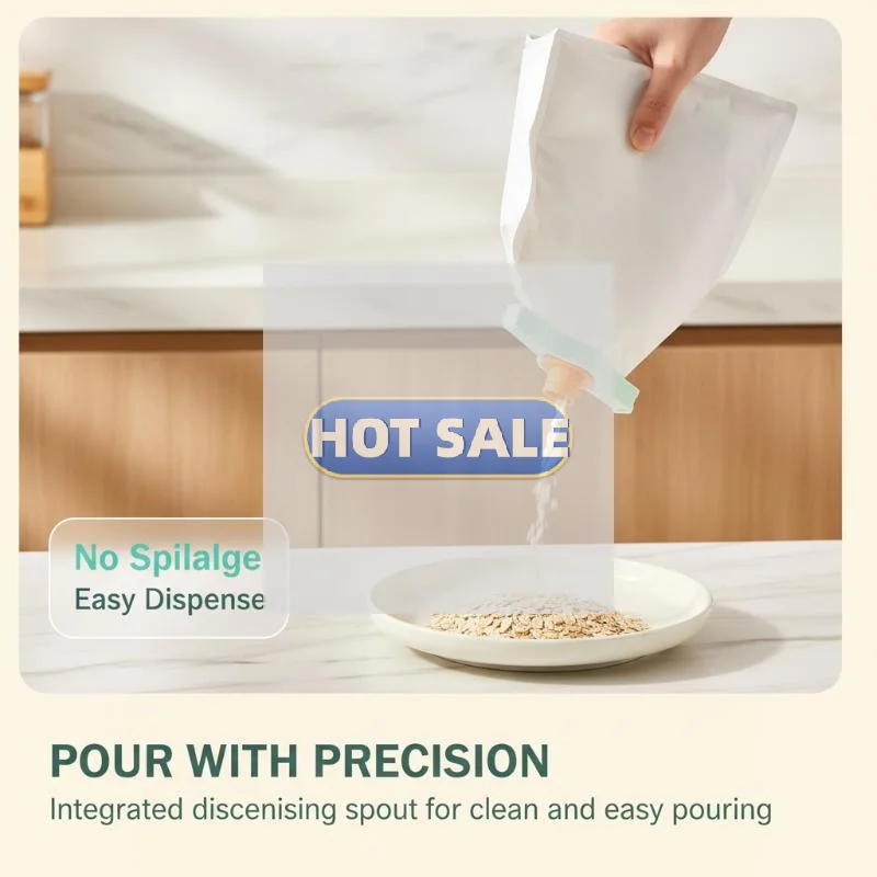 Sealed Dispensing Nozzle And Clamp For Kitchen Seasonings, Food Preservation, Moisture-Proof, Snack Plastic