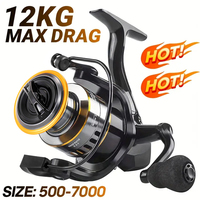 Rooblinos HE Spinning Reels Ultralight Metal 5.2:1 Gear Ratio 1000-7000 Saltwater Or Freshwater Big Max Drag Fishing Reels