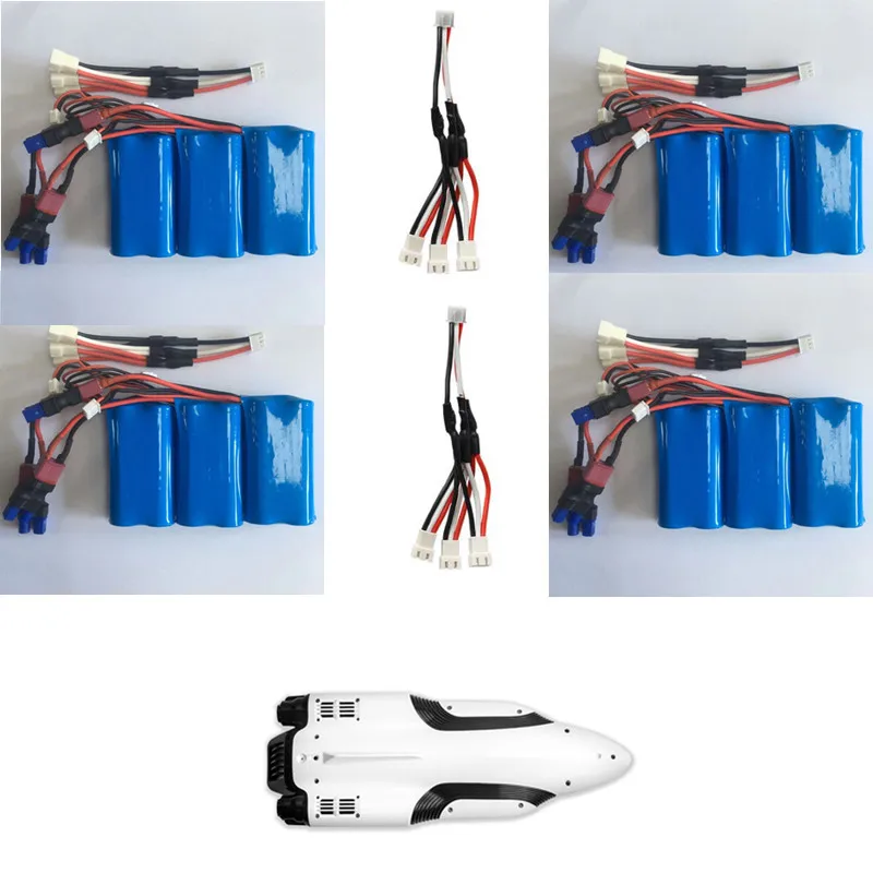 S2 S02 Electric Racing Remote Control RC SpeedBoat Boat Spare Parts 7.4V 2000mAh Battery 3 To 1 Charger Line