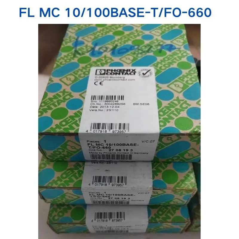 Brand New for PHOENIX modular FL MC 10/100BASE-T/FO-660  2708193 1 piece