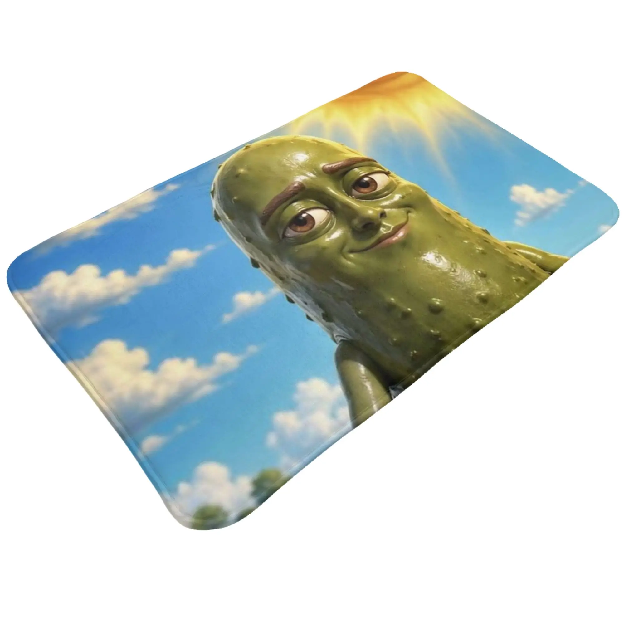 Funny Pickle Sun Surreal Character Anti-Slip Mat Bedroom  Welcome Doormat Floor Decoration
