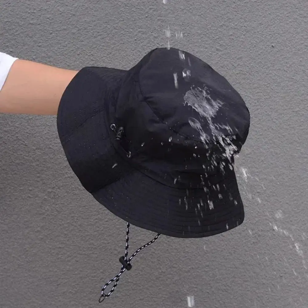 Summer Sun Protection Waterproof Bucket Hat Camping Hiking Cap With Storage Bag Anti-UV Sun Hat Mountaineering Caps Panama Hat