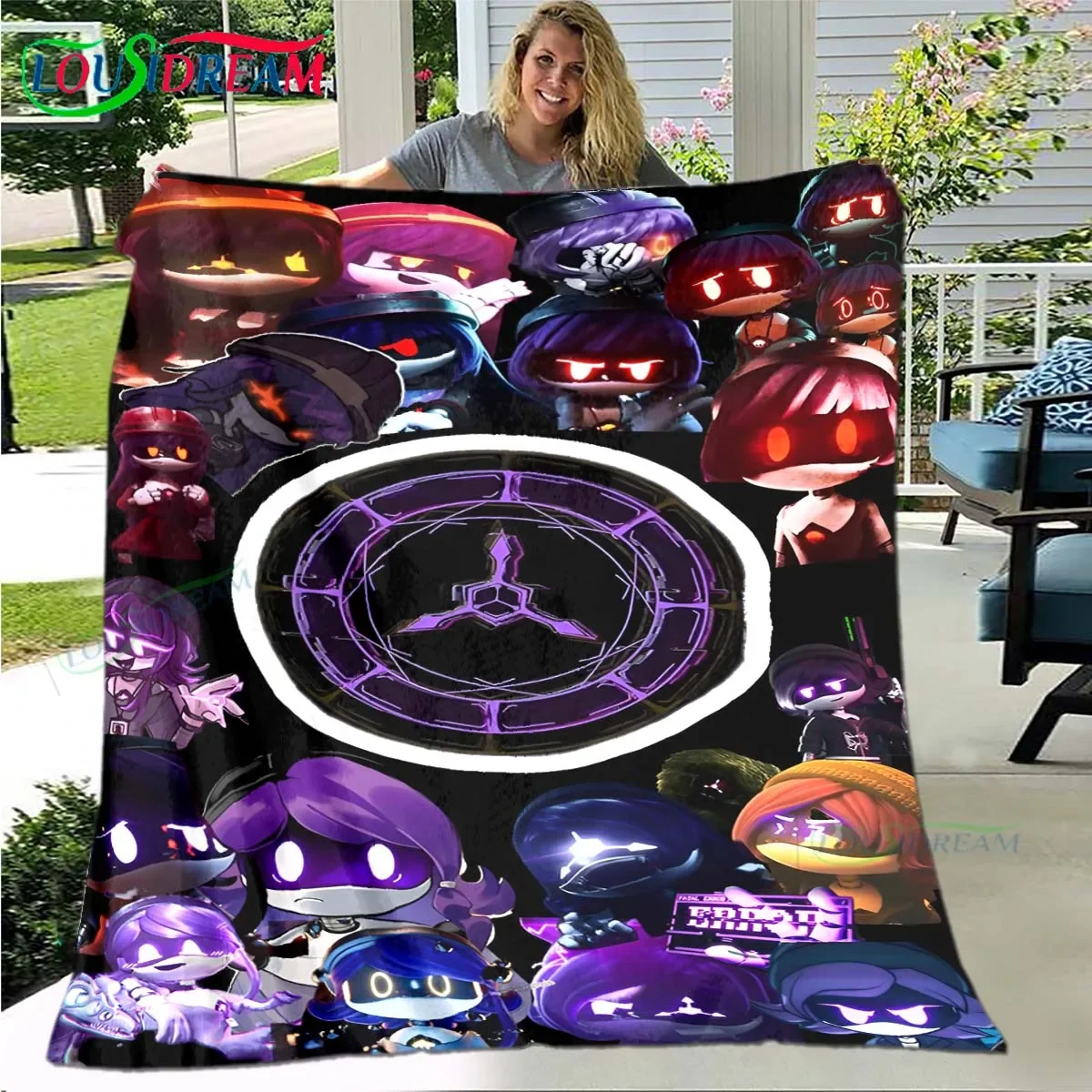 

Hot Cartoon Murder Drone Flannel Adult and Children Blanket Sofa Bed Decoration Blanket Portable Blanket Bath Towel Gift