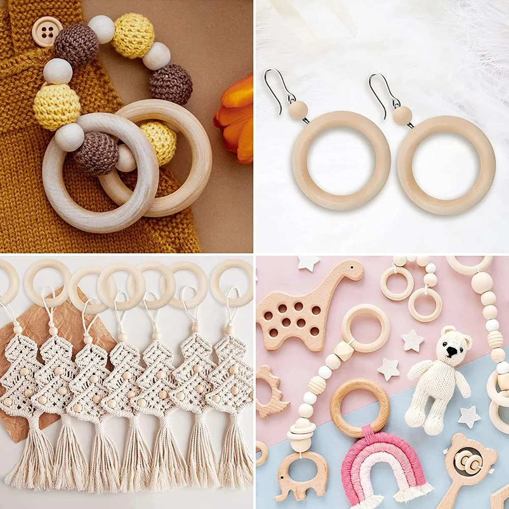 20 piezas anillos de madera pa - Wood Ring Blank reseña y precio