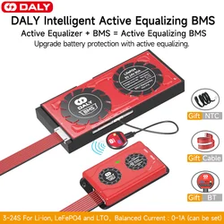 Daly Smart BMS Bilanciatore attivo intelligente 1A Lifepo4 3S 4S 12V 8S 24V 13S 16S 48V 20S 24S 60A 80A 100A 150A 300A 500A Batteria agli ioni di litio