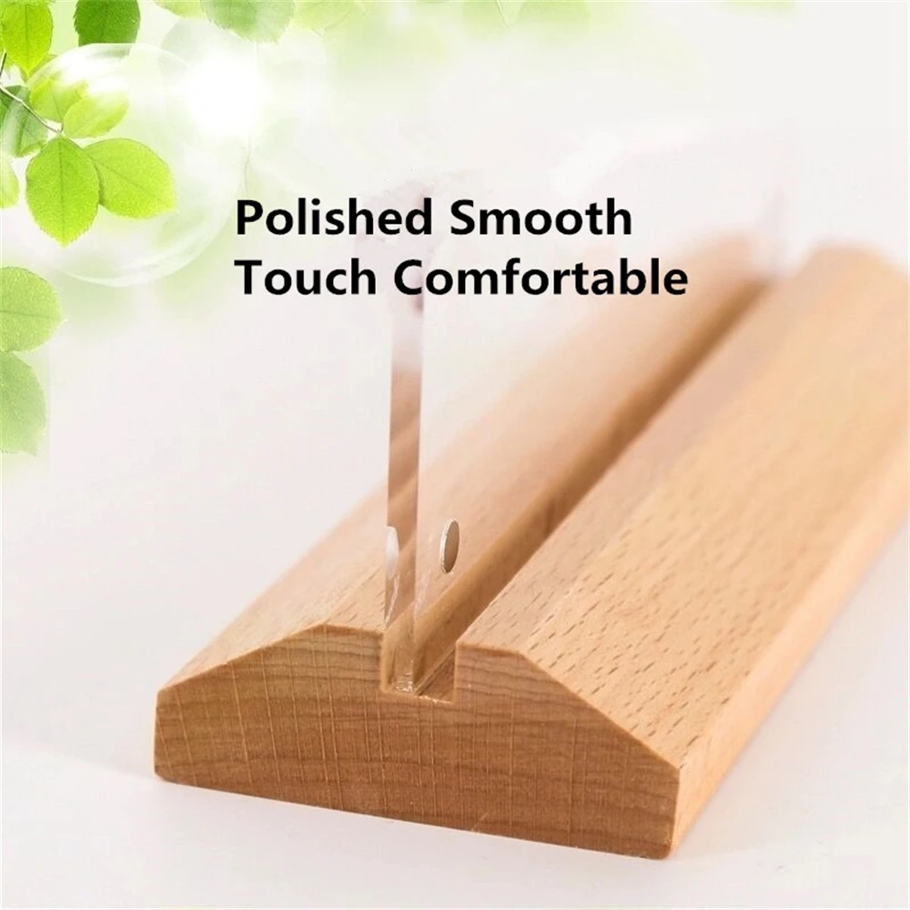 A6 Magnetic Wooden Acrylic Picture Paper Photo Frame Acrylic Menu Sign Card Note Holder Advertising Board