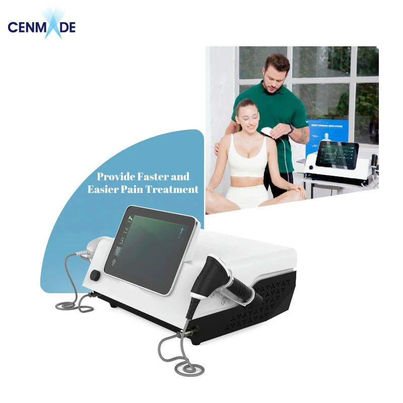 Cenmade Portable Ultrasound Therapueutic Pneumatic Shockwave Therapy Machine Pain Relief Physiotherapy Machine