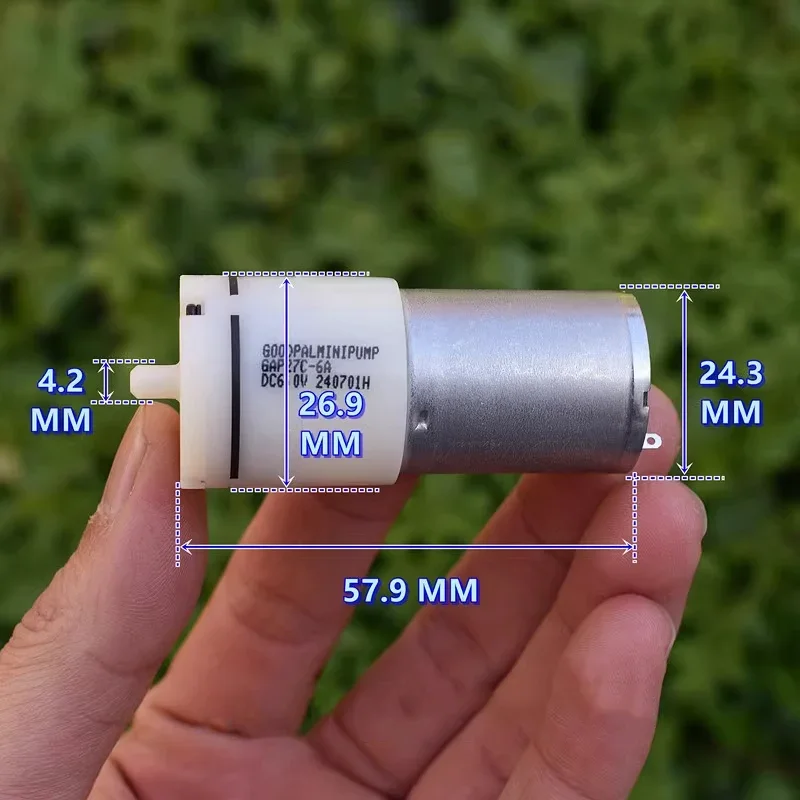 1 STKS DC 5 V 6 V Kleine Mini 27mm Membraanpomp Micro 370 Motor Lucht Zuurstof Pomp voor Aquarium Aquarium Bloeddrukmeter