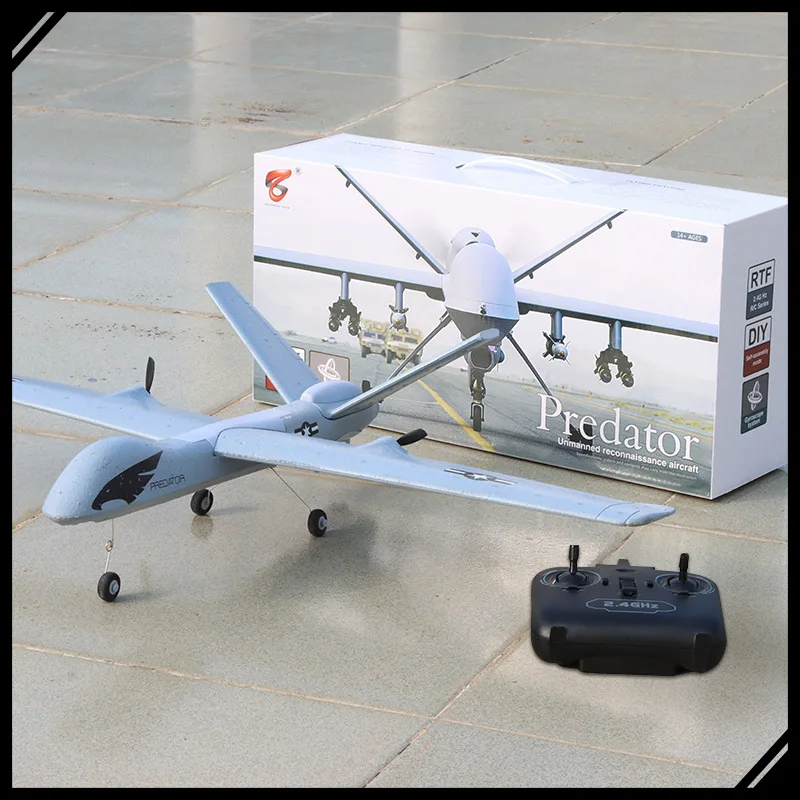 Z51 RC Airplane Fixed Wing Foam Glider Z55 Predator Fighter Jet Model Remote Control Aircraft Toy for Kids Adults