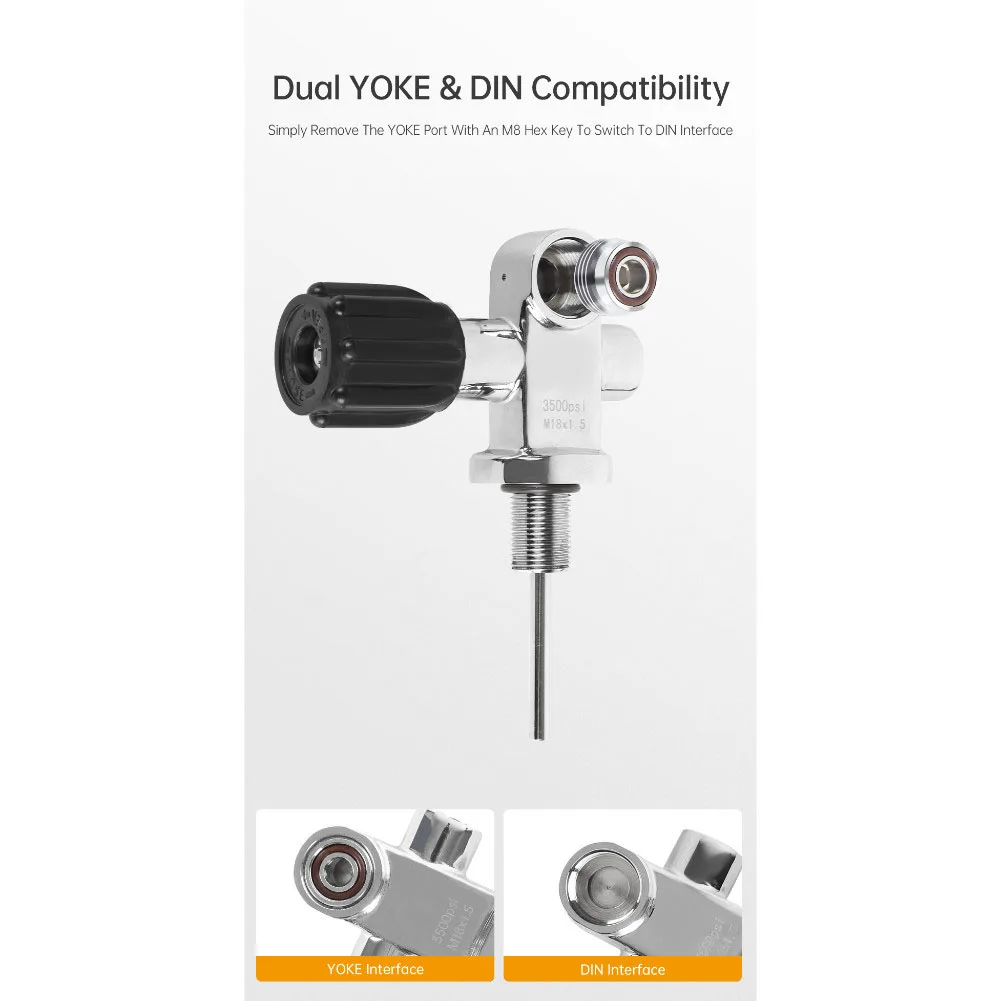 

Клапан 250 бар Бутыльный клапан примерно 98 108 мм, емкость 0,5-4 л, латунная конструкция Компактный размер Максимальное давление 250 бар