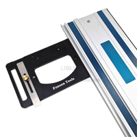 Woodworking Track Saw Square Guide Rail Clamp Right Angle Positioning Plate Aluminum Alloy Guide Rail Right Angle Guiding Ruler